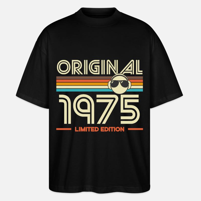 Original 1975 Édition limitée - T-shirt bio Blaster 2.0 coupe oversize Stanley/Stella Unisexe - noir