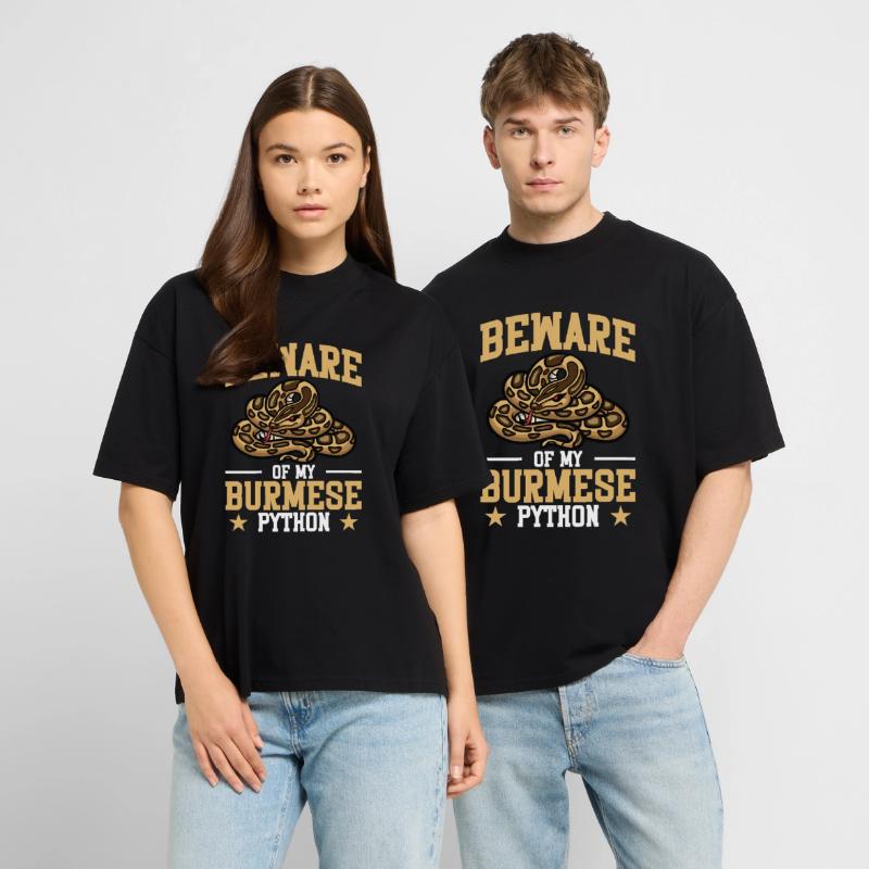  Burmese Python Plush Snake Lover Reptile Burmese Stanley/Stella Oversized Unisex Organic T-shirt Blaster 2.0