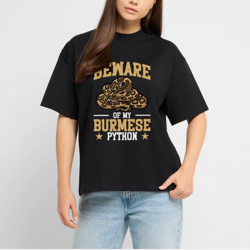  Burmese Python Plush Snake Lover Reptile Burmese Stanley/Stella Oversized Unisex Organic T-shirt Blaster 2.0
