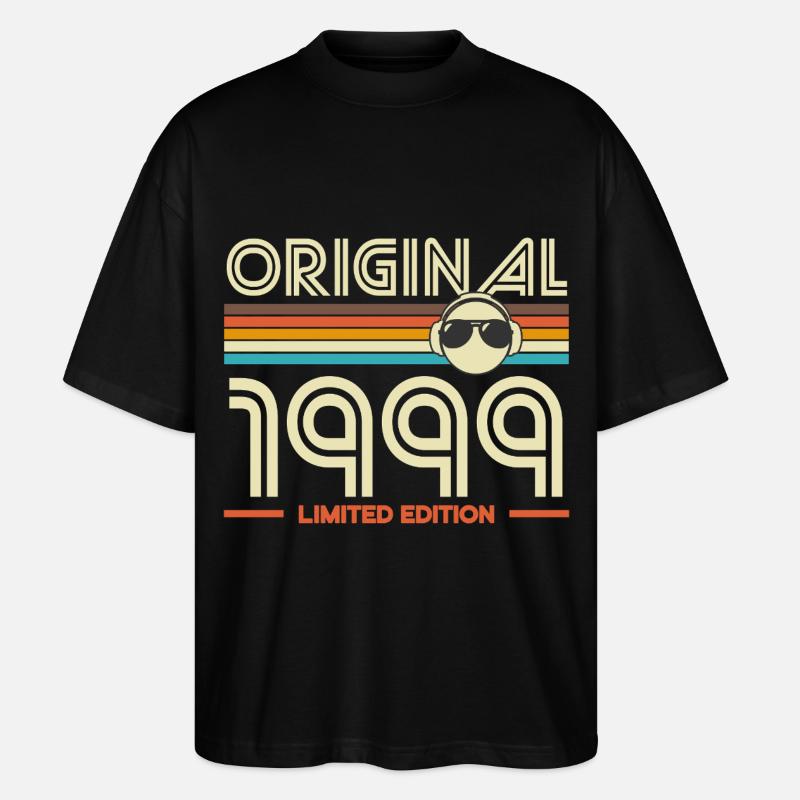 Originale Retro-Edition von 1999 - Stanley/Stella Oversized Unisex Bio T-Shirt Blaster 2.0 - Schwarz