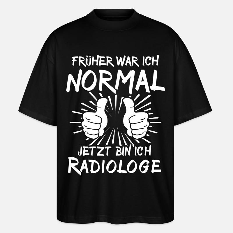 Radiologe - Stanley/Stella Oversized Unisex Bio T-Shirt Blaster 2.0 - Schwarz