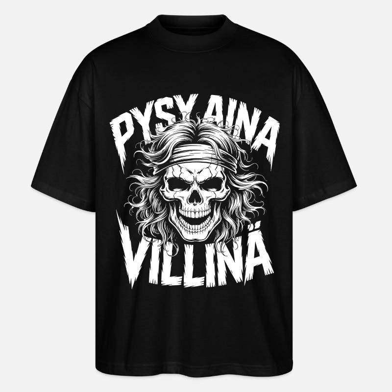 Conception du crâne sauvage - T-shirt bio Blaster 2.0 coupe oversize Stanley/Stella Unisexe - noir