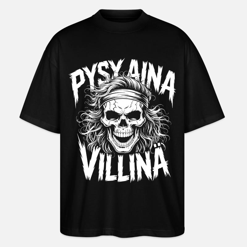 Conception du crâne sauvage - T-shirt bio Blaster 2.0 coupe oversize Stanley/Stella Unisexe - noir
