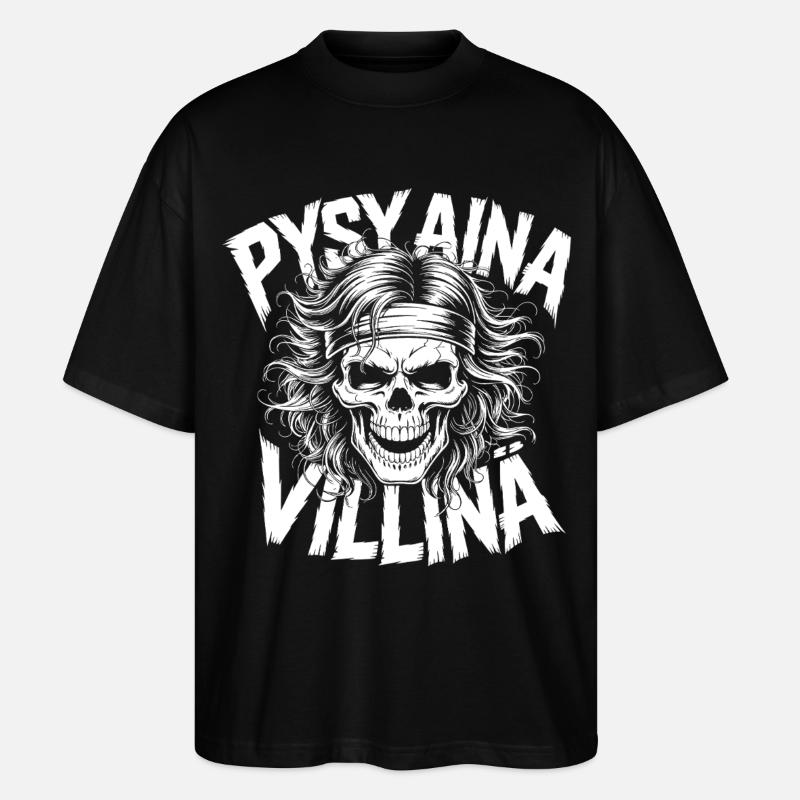Conception du crâne sauvage - T-shirt bio Blaster 2.0 coupe oversize Stanley/Stella Unisexe - noir
