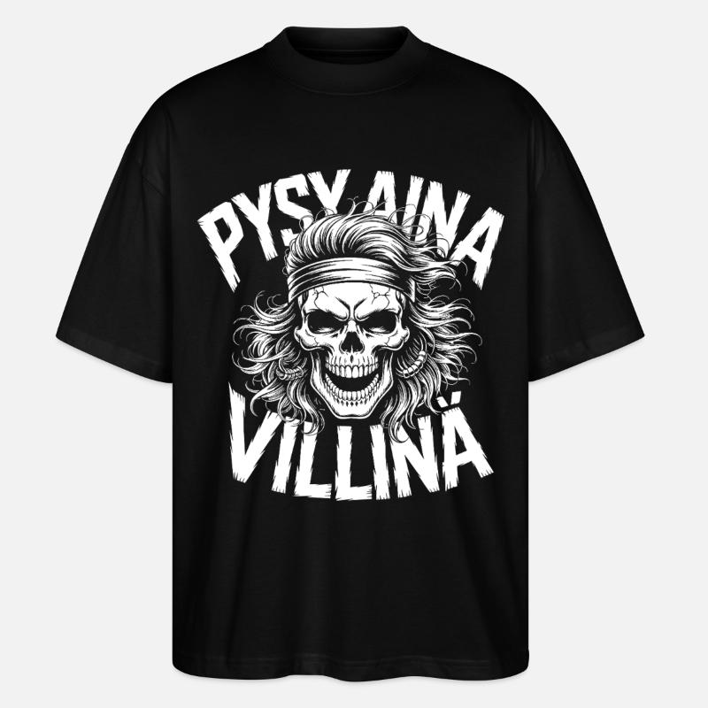 Wildschädel-Design - Stanley/Stella Oversized Unisex Bio T-Shirt Blaster 2.0 - Schwarz