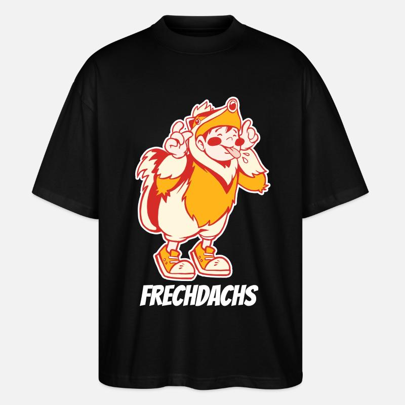 Effronté – Le Voleur Espiègle - T-shirt bio Blaster 2.0 coupe oversize Stanley/Stella Unisexe - noir