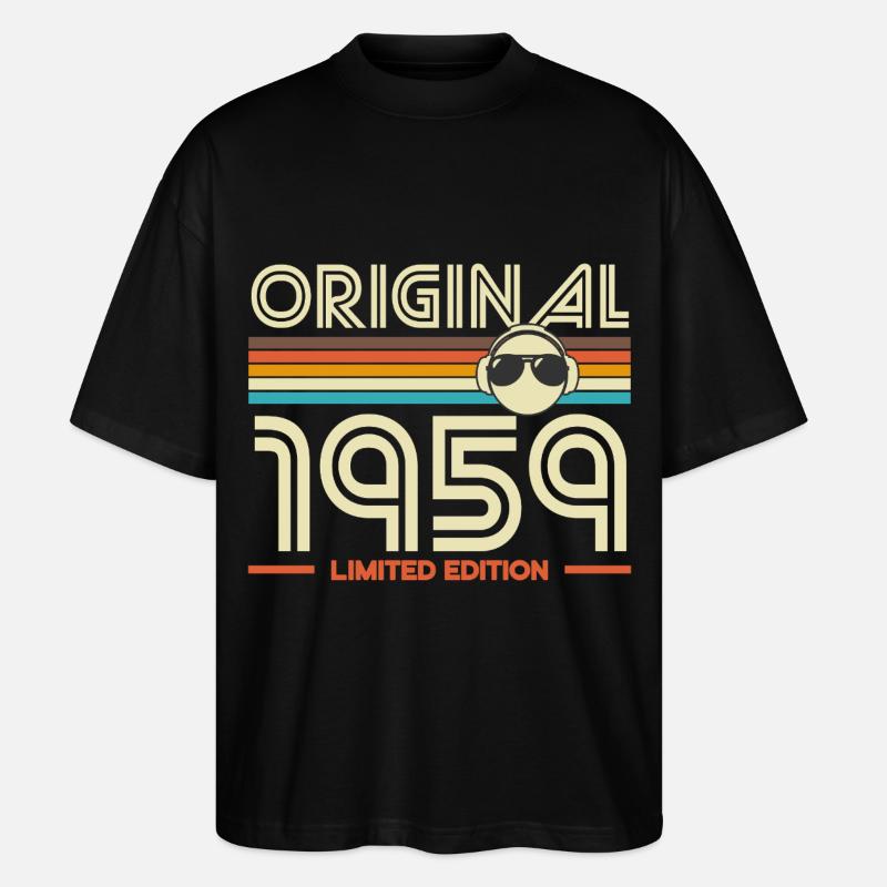 Original 1959 Edition limitée - T-shirt bio Blaster 2.0 coupe oversize Stanley/Stella Unisexe - noir