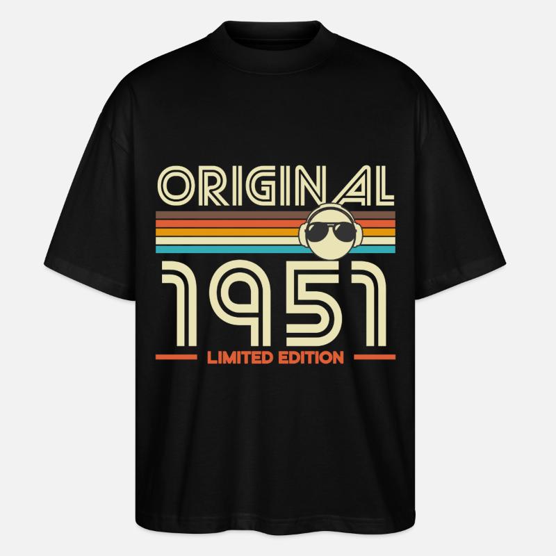 Original 1951 Retro Edition - T-shirt bio Blaster 2.0 coupe oversize Stanley/Stella Unisexe - noir