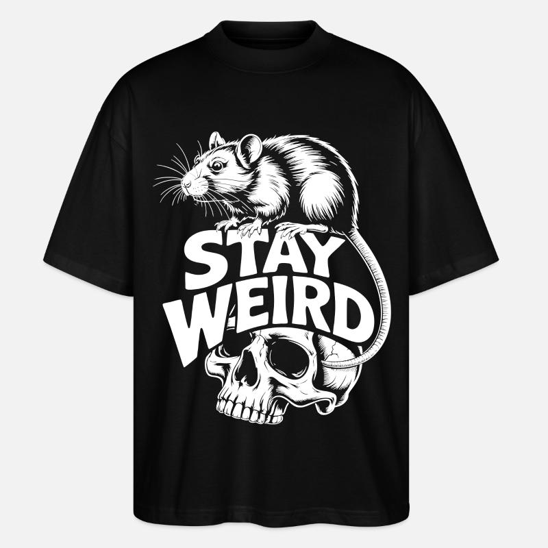 Reste Rat Crâne Bizarre - T-shirt bio Blaster 2.0 coupe oversize Stanley/Stella Unisexe - noir