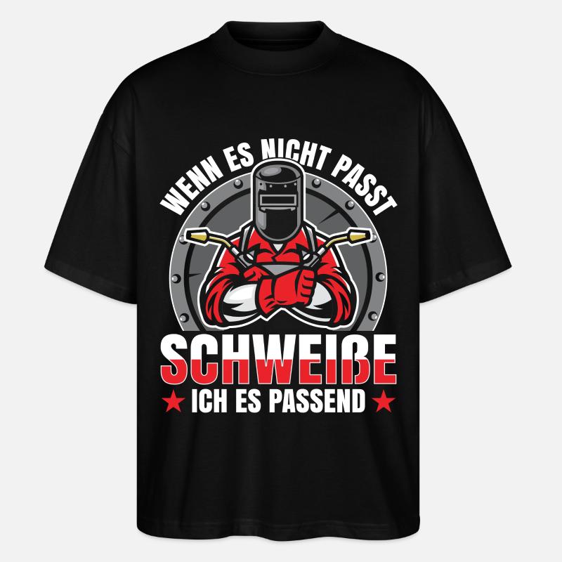 Schweißer - Stanley/Stella Oversized Unisex Bio T-Shirt Blaster 2.0 - Schwarz