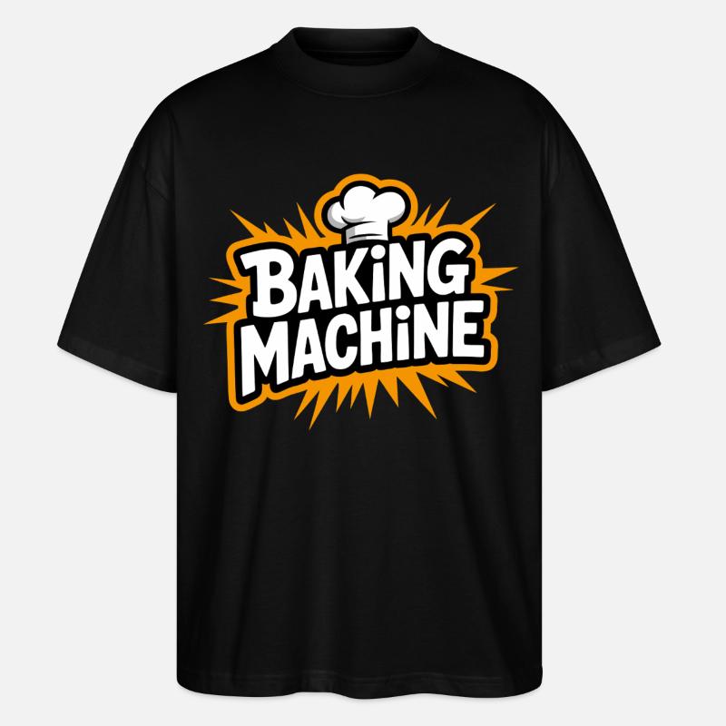 Baking Machine Fun - Stanley/Stella Oversized Unisex Bio T-Shirt Blaster 2.0 - Schwarz