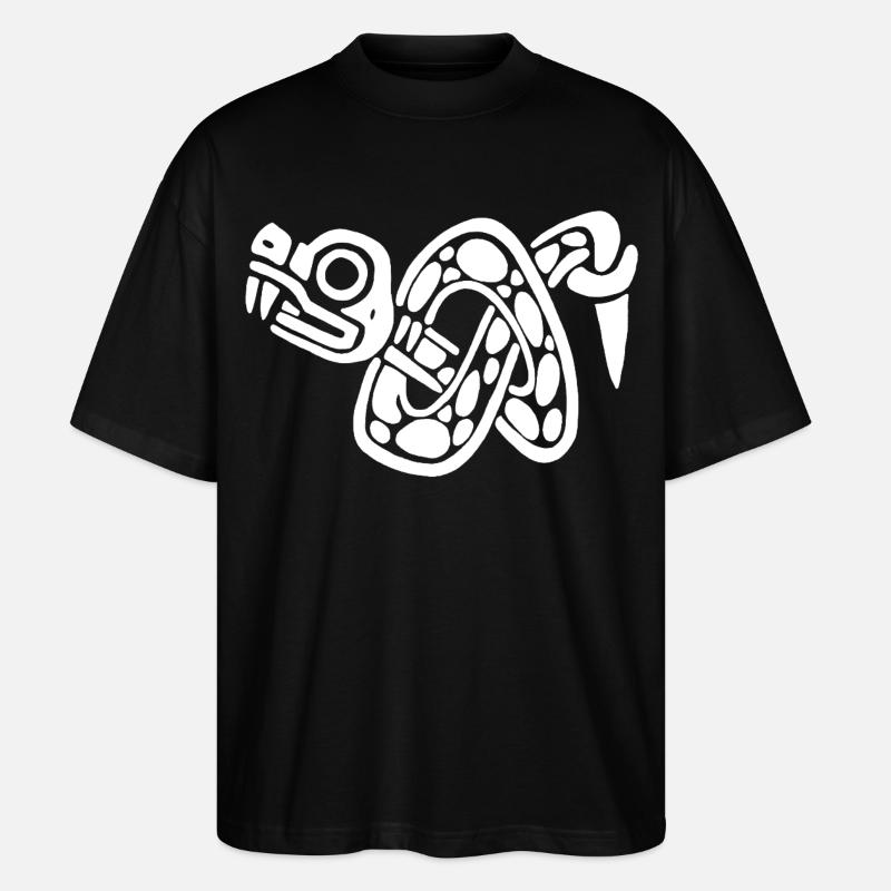 Noeud de serpent blanc - T-shirt bio Blaster 2.0 coupe oversize Stanley/Stella Unisexe - noir