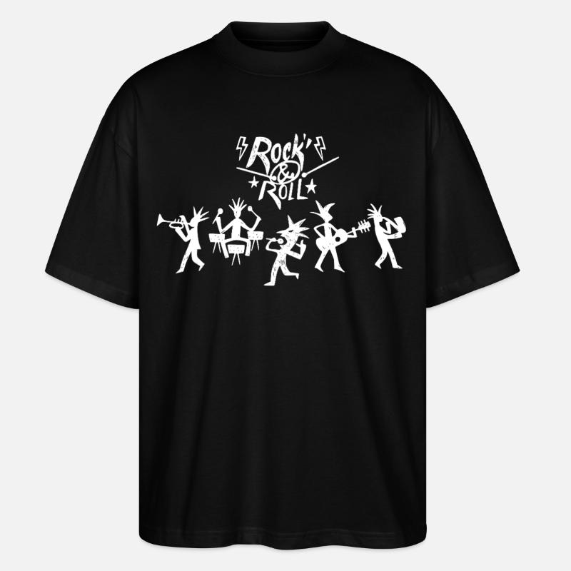 Groupe de Rock 'N' Roll - T-shirt bio Blaster 2.0 coupe oversize Stanley/Stella Unisexe - noir