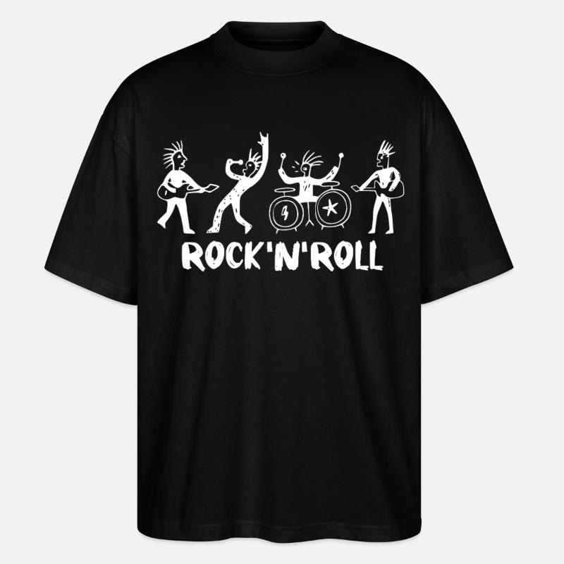 Rock'n'Roll-Band - Stanley/Stella Oversized Unisex Bio T-Shirt Blaster 2.0 - Schwarz