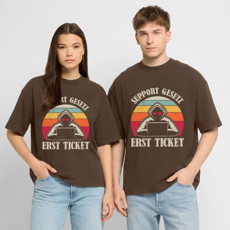 Computer Science Coder SUPPORT LAW FIRST TICKET Stanley/Stella Oversized Unisex Organic T-shirt Blaster 2.0