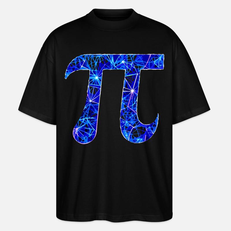 Zahl Pi - 3.14  - Stanley/Stella Oversized Unisex Bio T-Shirt Blaster 2.0 - Schwarz