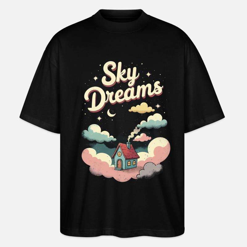 Tiny House - Stanley/Stella Oversized Unisex Bio T-Shirt Blaster 2.0 - Schwarz