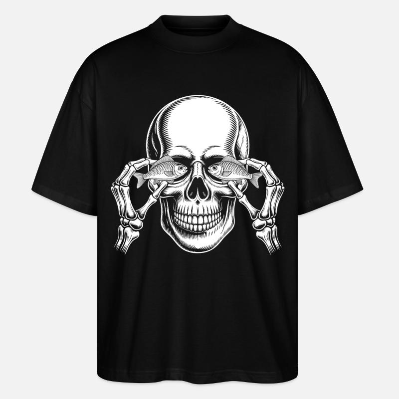 CrĂąne aux yeux de poisson - T-shirt bio Blaster 2.0 coupe oversize Stanley/Stella Unisexe - noir