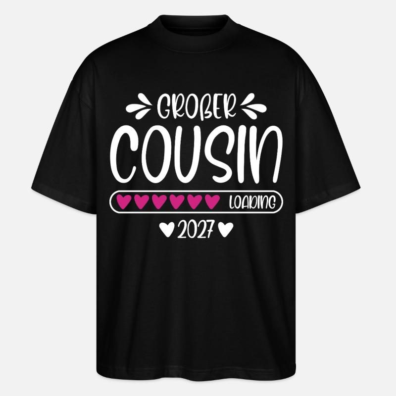 Big Cousin 2027 loading - Stanley/Stella Oversized Unisex Organic T-shirt Blaster 2.0 - black