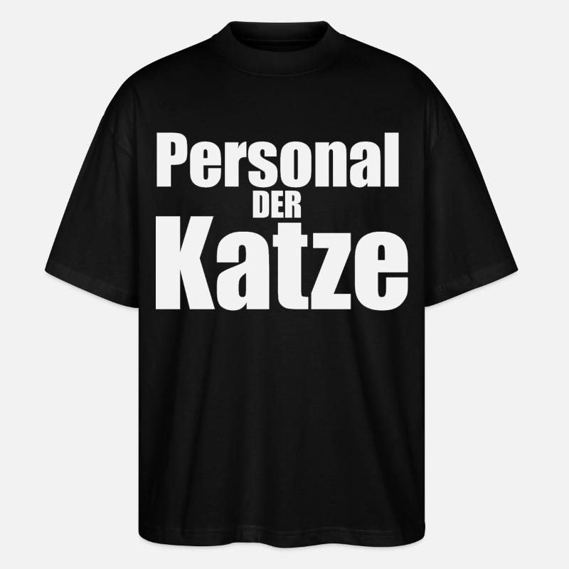 Personal-der-katze - Stanley/Stella Oversized Unisex Bio T-Shirt Blaster 2.0 - Schwarz