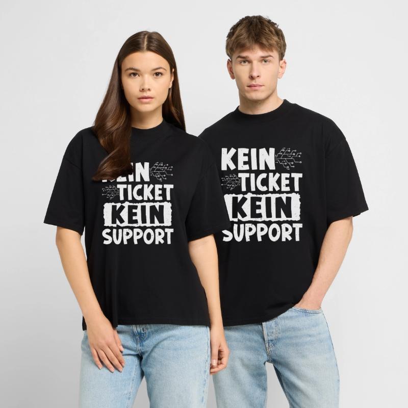 Nerd Computer NO TICKET NO PROBLEM FUNNY Stanley/Stella Oversized Unisex Organic T-shirt Blaster 2.0