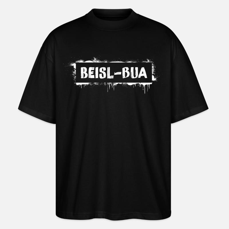 Beisl-Bua – Viennese dialect cult saying - Stanley/Stella Oversized Unisex Organic T-shirt Blaster 2.0 - black