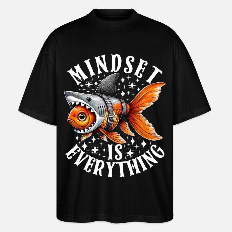 Mindset Is Everything Motivational Inspirational - T-shirt bio Blaster 2.0 coupe oversize Stanley/Stella Unisexe - noir