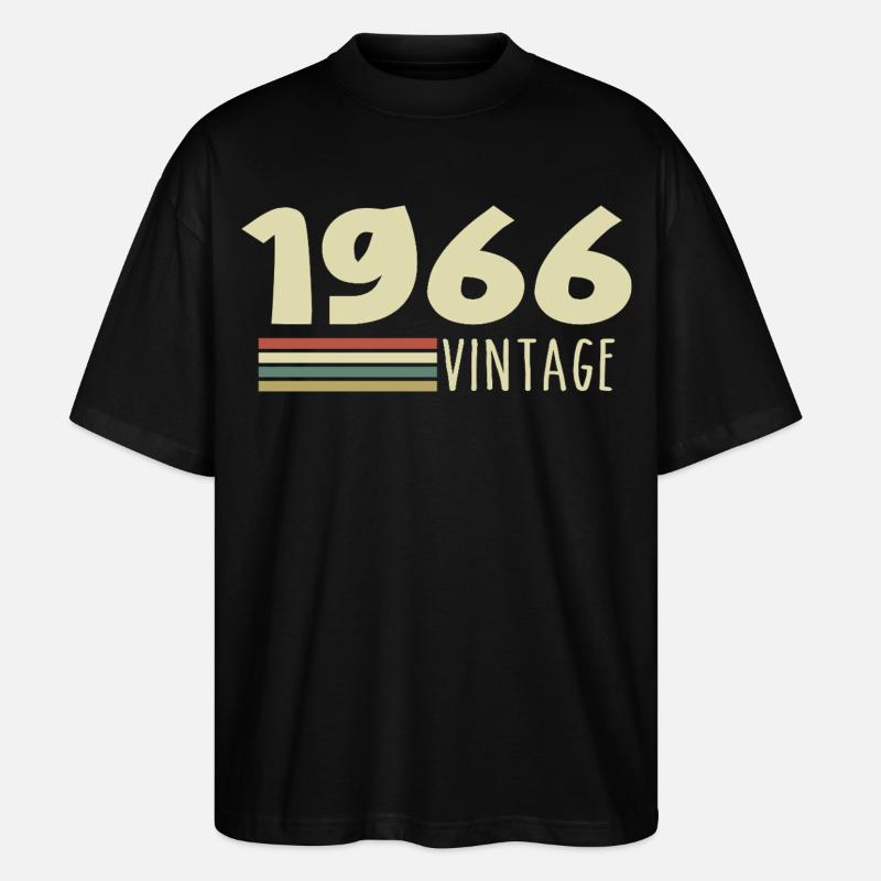 Jubiläum 1966 1966 - Stanley/Stella Oversized Unisex Bio T-Shirt Blaster 2.0 - Schwarz