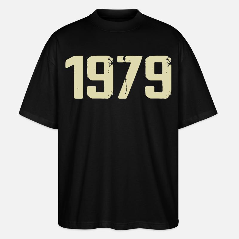 Jubiläum 1979 - Stanley/Stella Oversized Unisex Bio T-Shirt Blaster 2.0 - Schwarz