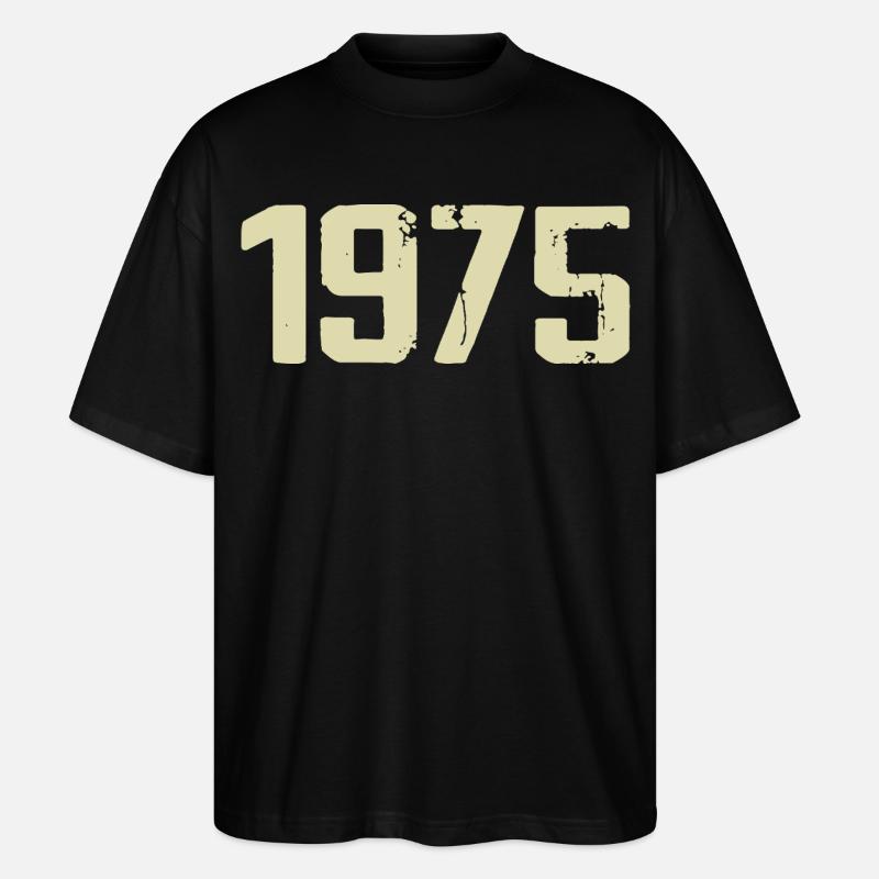 Jubiläum 1975 - Stanley/Stella Oversized Unisex Bio T-Shirt Blaster 2.0 - Schwarz