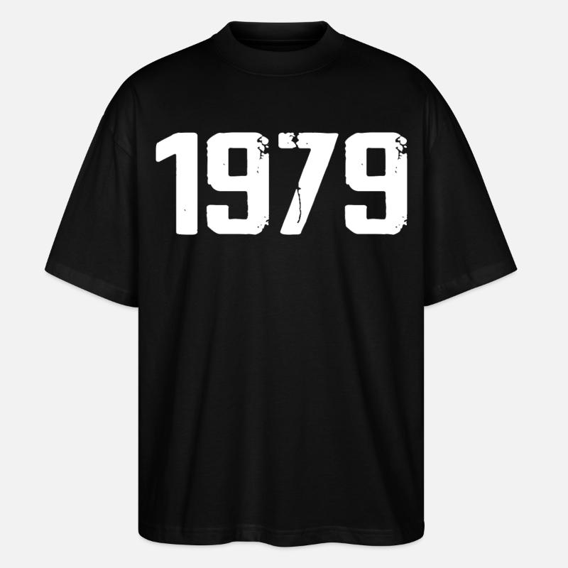 1979 – Großartig seit 1979 - Stanley/Stella Oversized Unisex Bio T-Shirt Blaster 2.0 - Schwarz