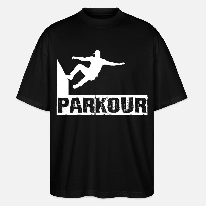 Parkour - Stanley/Stella Oversized Unisex Bio T-Shirt Blaster 2.0 - Schwarz