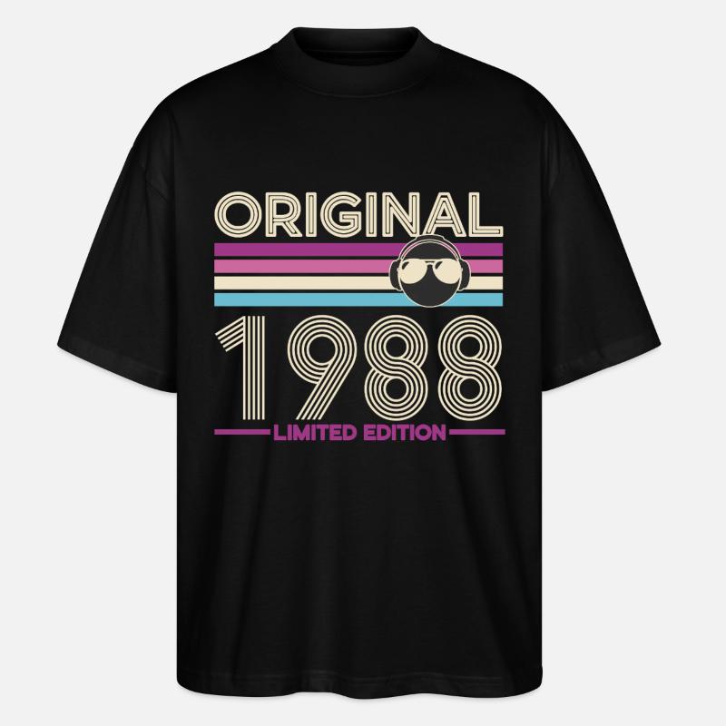 Original 1988 édition limitée - T-shirt bio Blaster 2.0 coupe oversize Stanley/Stella Unisexe - noir