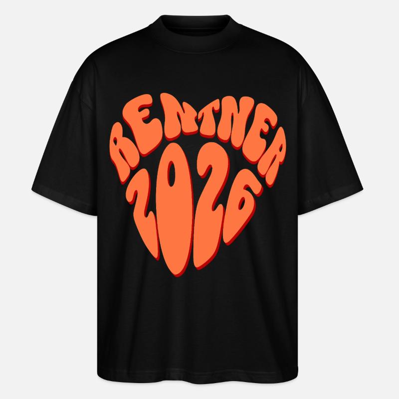 Rentner 2026 - Stanley/Stella Oversized Unisex Bio T-Shirt Blaster 2.0 - Schwarz