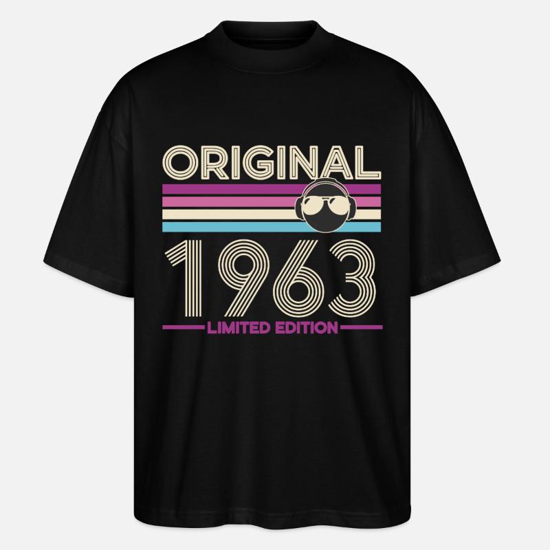 Original 1963 Édition Limitée - T-shirt bio Blaster 2.0 coupe oversize Stanley/Stella Unisexe - noir