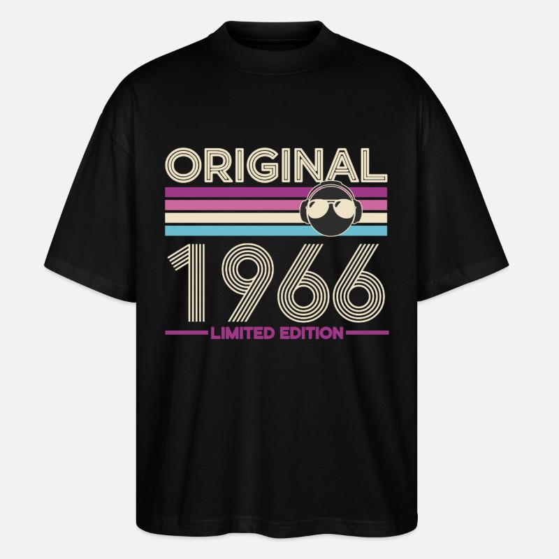 Originale limitierte Edition von 1966 - Stanley/Stella Oversized Unisex Bio T-Shirt Blaster 2.0 - Schwarz