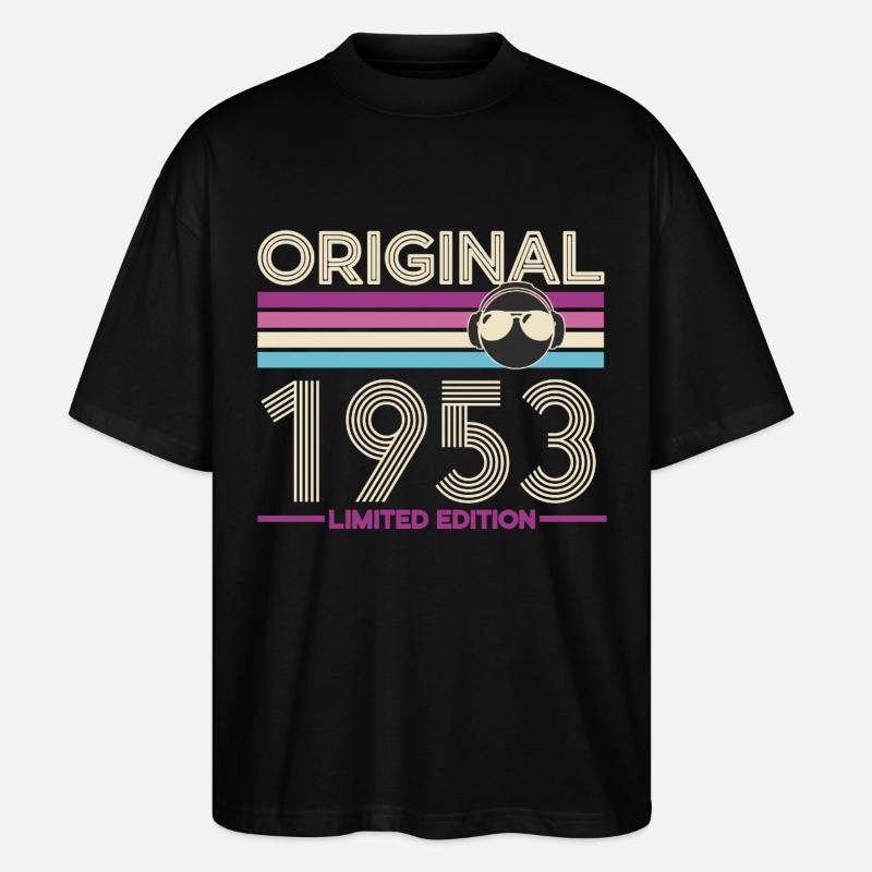 Original 1953 Édition Limitée - T-shirt bio Blaster 2.0 coupe oversize Stanley/Stella Unisexe - noir