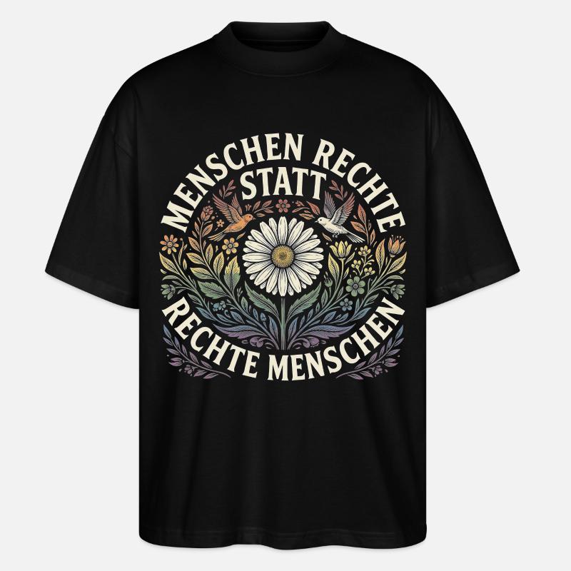 Equality Statement Radicalized by Decency Trend - Stanley/Stella Oversized Unisex Bio T-Shirt Blaster 2.0 - Schwarz