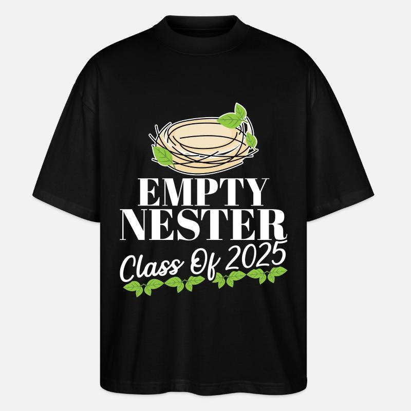 Empty-Nest-Syndrom Sohn Highschool-Absolvent Leer - Stanley/Stella Oversized Unisex Bio T-Shirt Blaster 2.0 - Schwarz