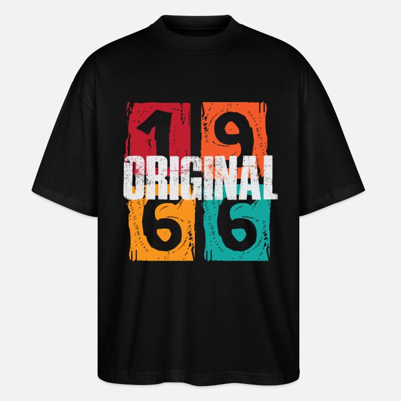 Original 1966 - Stanley/Stella Oversized Unisex Bio T-Shirt Blaster 2.0 - Schwarz