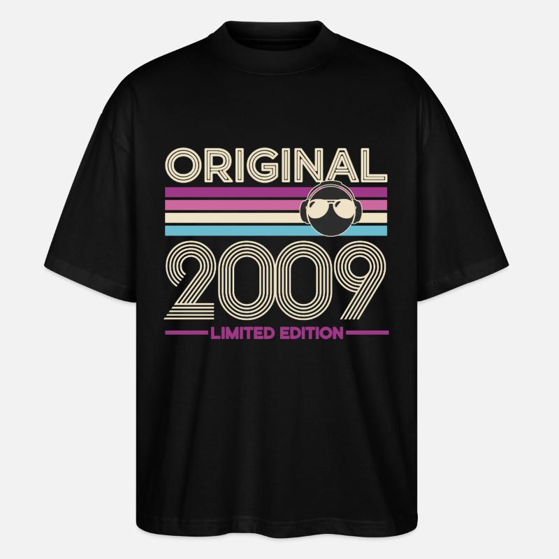 Originale limitierte Edition 2009 - Stanley/Stella Oversized Unisex Bio T-Shirt Blaster 2.0 - Schwarz