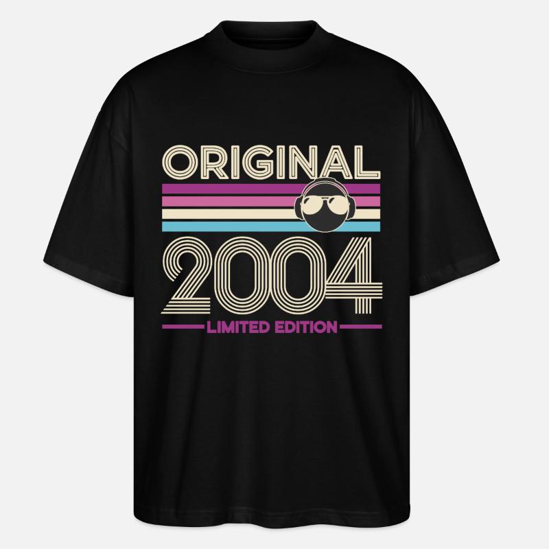 Original 2004 Limited Edition Retro - Stanley/Stella Oversized Unisex Bio T-Shirt Blaster 2.0 - Schwarz