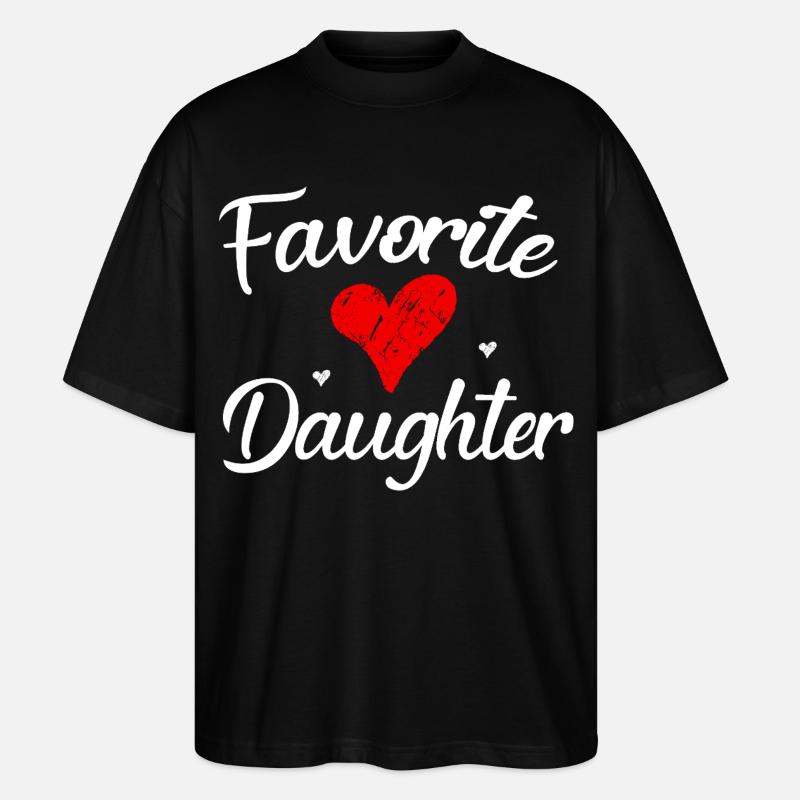 Lieblingstochter - Stanley/Stella Oversized Unisex Bio T-Shirt Blaster 2.0 - Schwarz