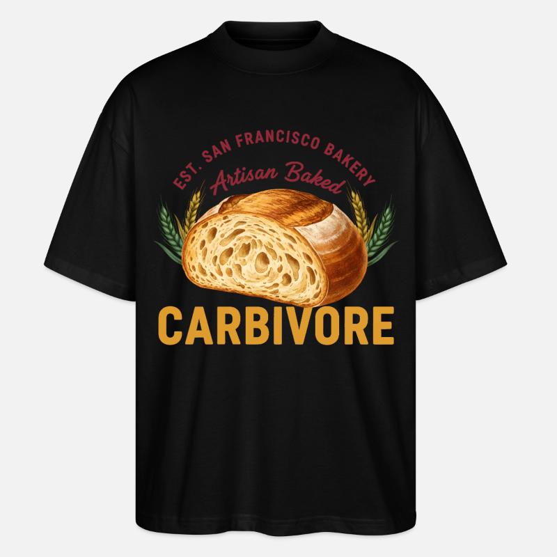 Sauerteigbrot Backkarbivore San Francisco - Stanley/Stella Oversized Unisex Bio T-Shirt Blaster 2.0 - Schwarz
