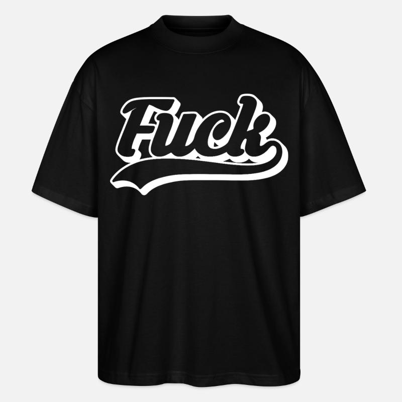 Scheiß auf das Retro-Skript - Stanley/Stella Oversized Unisex Bio T-Shirt Blaster 2.0 - Schwarz