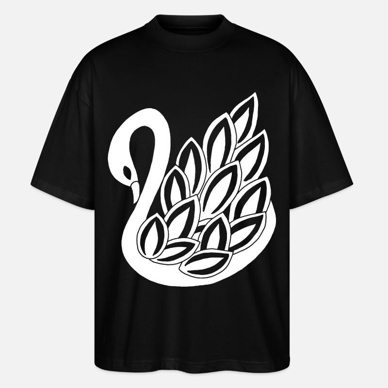Der Weiße Schwan - Stanley/Stella Oversized Unisex Bio T-Shirt Blaster 2.0 - Schwarz