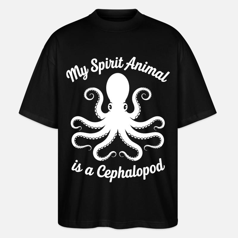 Cephalopod Design - Stanley/Stella Oversized Unisex Bio T-Shirt Blaster 2.0 - Schwarz