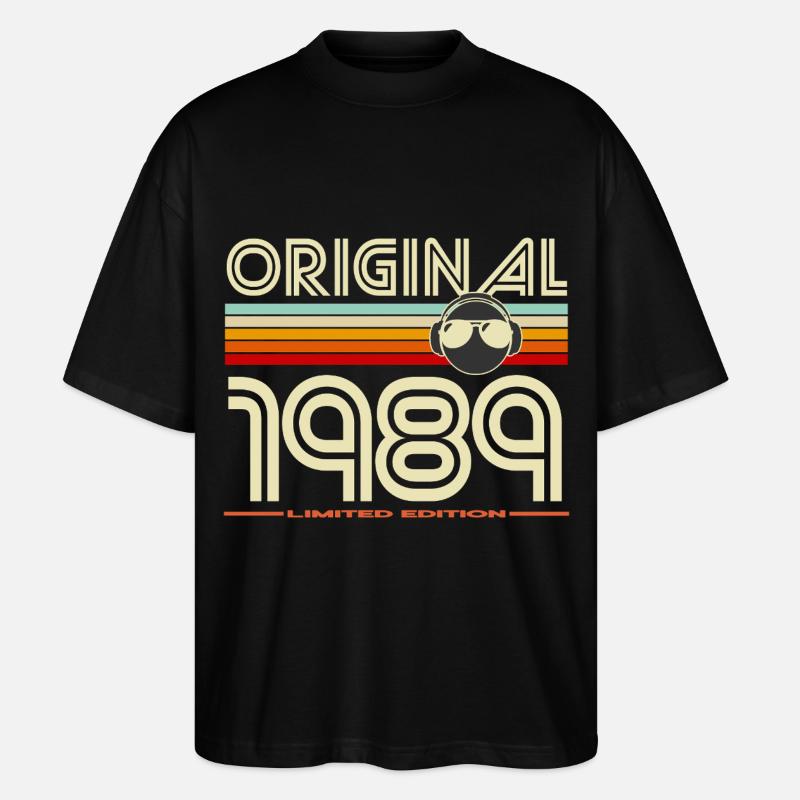Originaler Retro-Helm von 1989 - Stanley/Stella Oversized Unisex Bio T-Shirt Blaster 2.0 - Schwarz