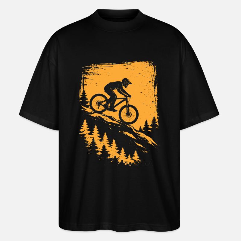 Descente VTT – Conception de VTT - T-shirt bio Blaster 2.0 coupe oversize Stanley/Stella Unisexe - noir
