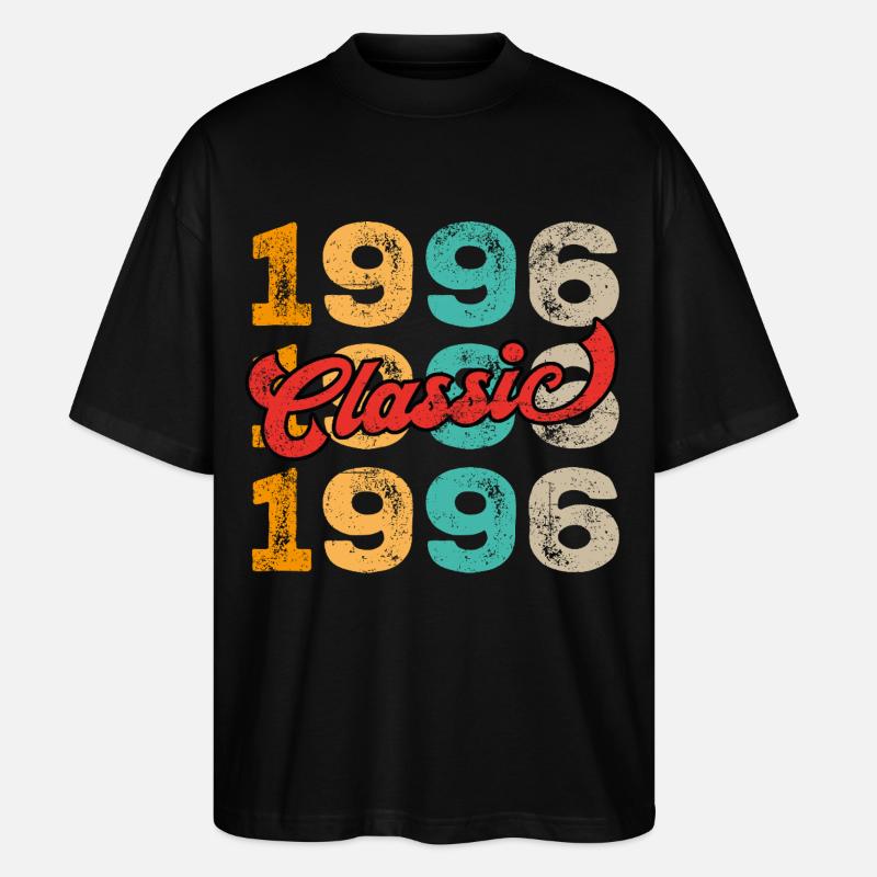 Classic 1996 - Stanley/Stella Oversized Unisex Bio T-Shirt Blaster 2.0 - Schwarz